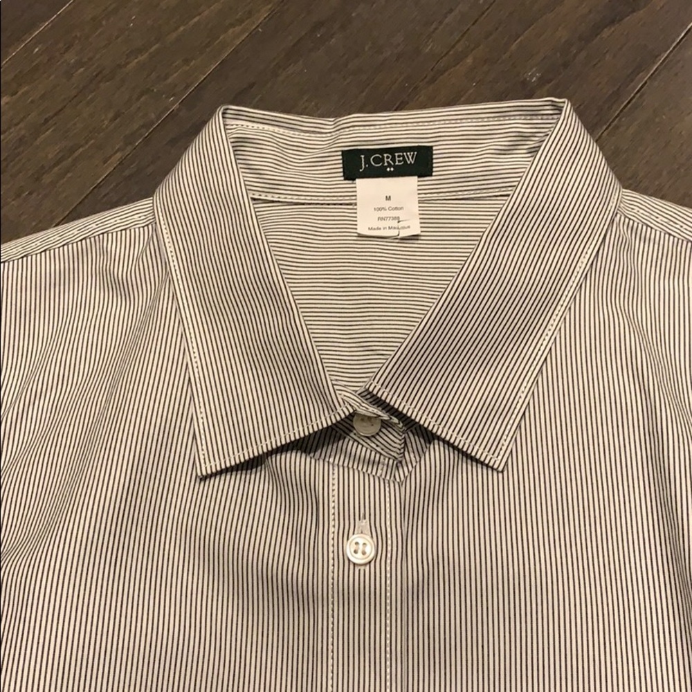 J. Crew Factory Button Down Shirt Striped M